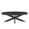 Livingfurn - Salontafel Jesper Black 120 - Mangohout / Gecoat Staal