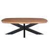 Livingfurn - Salontafel Jesper 120cm - Mangohout / Gecoat Staal