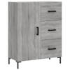 vidaXL Dressoir 69,5x34x90 cm bewerkt hout grijs sonoma eikenkleurig