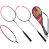 Badmintonrackets in handige tas met handvat - 2 stuks