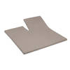 Cinderella - Topper Hoeslaken met split - Tot 15 cm matrashoogte - Double Jersey - 180x200/210 cm - Taupe