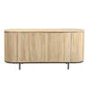 Livingfurn - Dressoir Noor Natural 170cm - Mangohout / Gecoat Staal