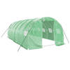 vidaXL Tuinkas met stalen frame 18 m² 6x3x2 m groen