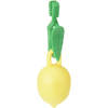 Excellent Houseware Tafelkleedgewichten citroenen - 4x - geel - kunststof - Tafelkleedgewichten