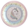 Santex eenhoorn thema feest wegwerpbordjes - 10x - 23 cm - unicorn/magie themafeest - Feestbordjes