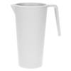 Schenkkan/waterkan - wit - 1500 ML - melamine - D10 x H21 cm - Schenkkannen