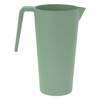 Schenkkan/waterkan - groen - 1500 ML - melamine - D10 x H21 cm - Schenkkannen