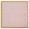 Santex feest servetten - stippen - 20x stuks - 25 x 25 cm - papier - roze/goud - Feestservetten