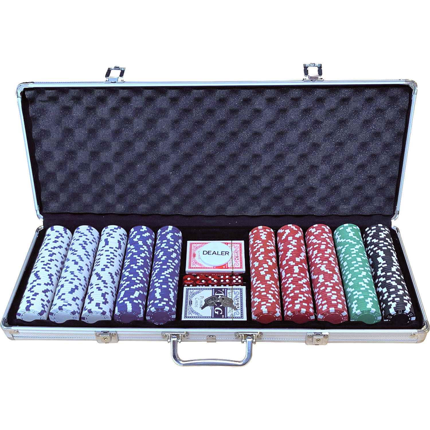 Pokerset koffer aluminium 500 chips