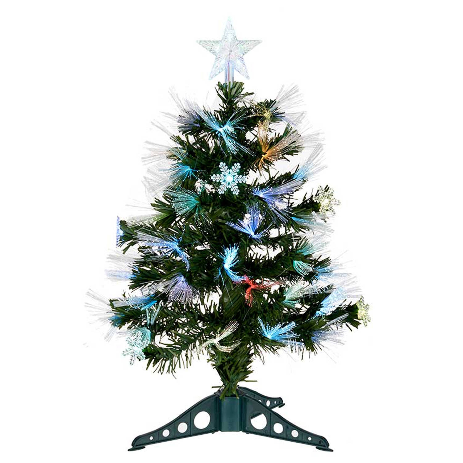 Krist+ kunst kerstboom - fiber - 60 cm - met licht - Kunstkerstboom