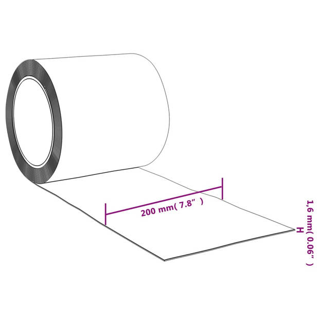 The Living Store PVC Deurgordijn - 200mm x 1.6mm - Duurzaam - Aanpasbare - Multifunctioneel - Geschikt voor diverse