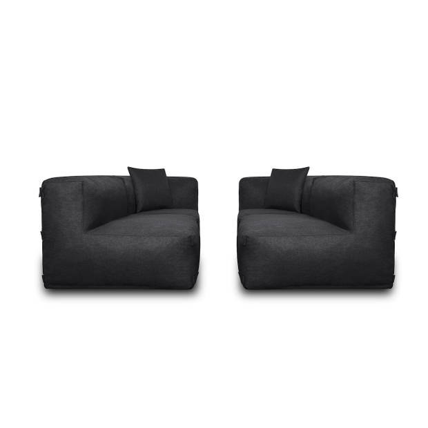 Feel Furniture - Binnen & Buiten bank - Odin - 4 Persoonsbank - Zwart