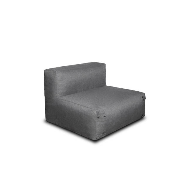 Feel Furniture - Binnen & Buiten bank - Odin - 4 Persoonsbank - Grijs - Met Hocker