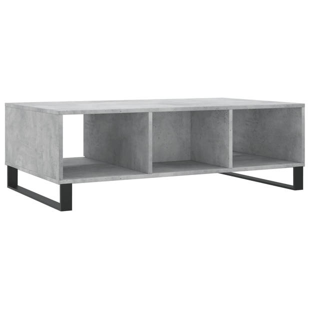 vidaXL Salontafel 104x60x35 cm bewerkt hout betongrijs