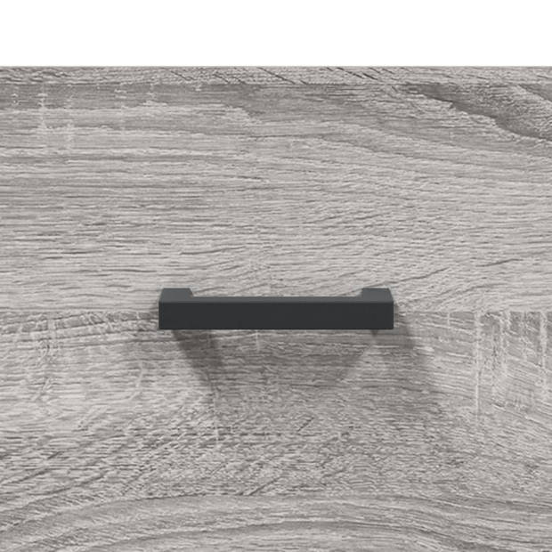 vidaXL Wandkast 100x36,5x35 cm bewerkt hout grijs sonoma eikenkleurig