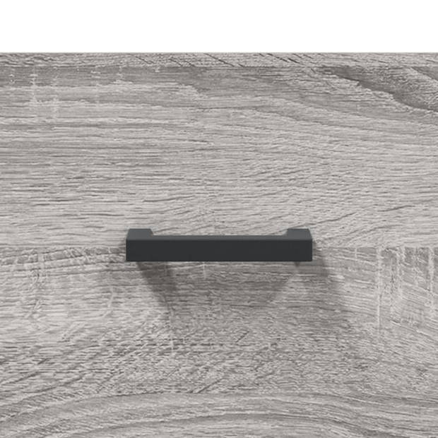 vidaXL Wandkast 80x36,5x35 cm bewerkt hout grijs sonoma eikenkleurig