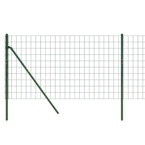 vidaXL Draadgaashek 0,8x25 m gegalvaniseerd staal groen