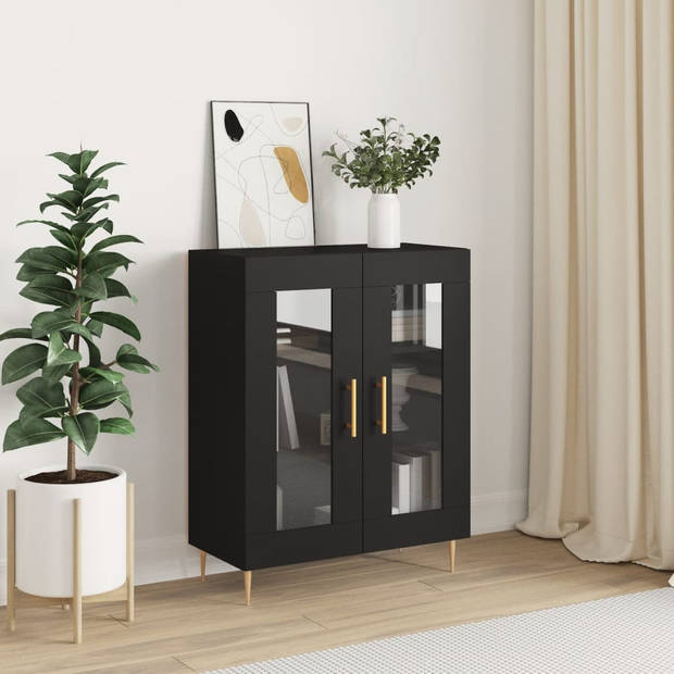 The Living Store Dressoir - - Kast - 69.5x34x90 cm - Glas Ontwerp