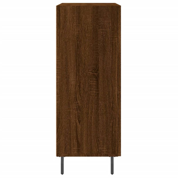 The Living Store Dressoir Classic Brown Oak - 69.5 x 34 x 90 cm - Stevig houten materiaal