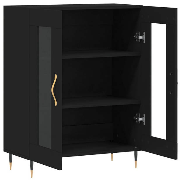 The Living Store Dressoir Classic - Kast - 69.5 x 34 x 90 cm - Zwart