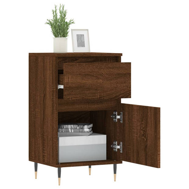 The Living Store Dressoir - Bruineiken - 40 x 35 x 70 cm - Duurzaam hout en ijzer