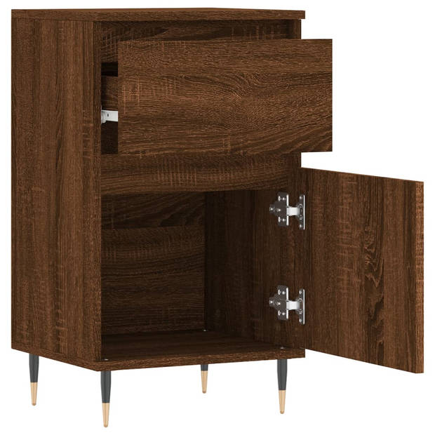 The Living Store Dressoir - Bruineiken - 40 x 35 x 70 cm - Duurzaam hout en ijzer