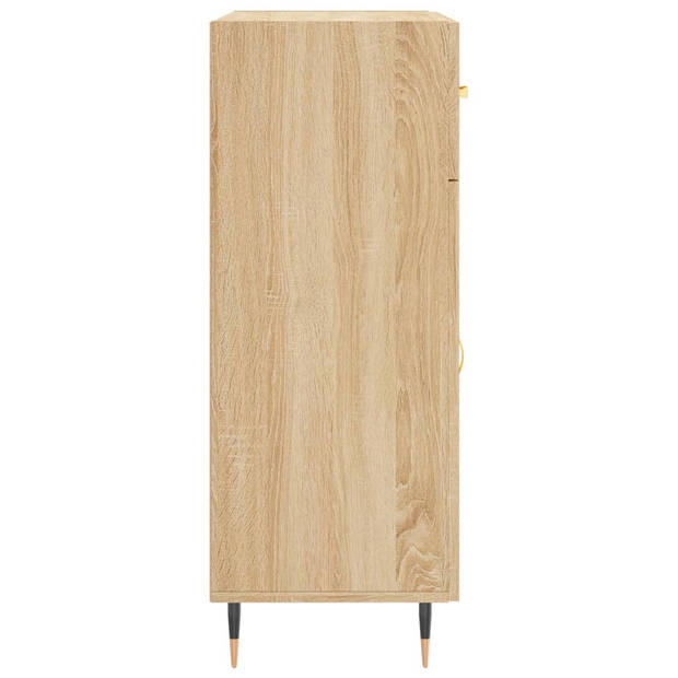 vidaXL Dressoir 69,5x34x90 cm bewerkt hout sonoma eikenkleurig