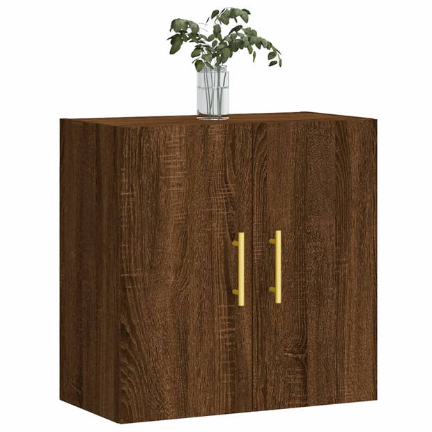 The Living Store Wandkast Bruineiken - 60 x 31 x 60 cm - Met voldoende opbergruimte