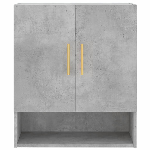 The Living Store Wandkast Betongrijs - - Afmetingen- 60 x 31 x 70 cm - Duurzaam bewerkt hout