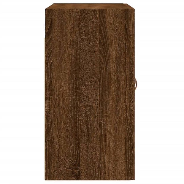 vidaXL Wandkast 60x31x60 cm bewerkt hout bruin eikenkleur