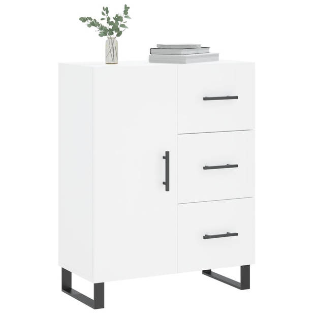 The Living Store Dressoir - Klassiek Wit - 69.5 x 34 x 90 cm