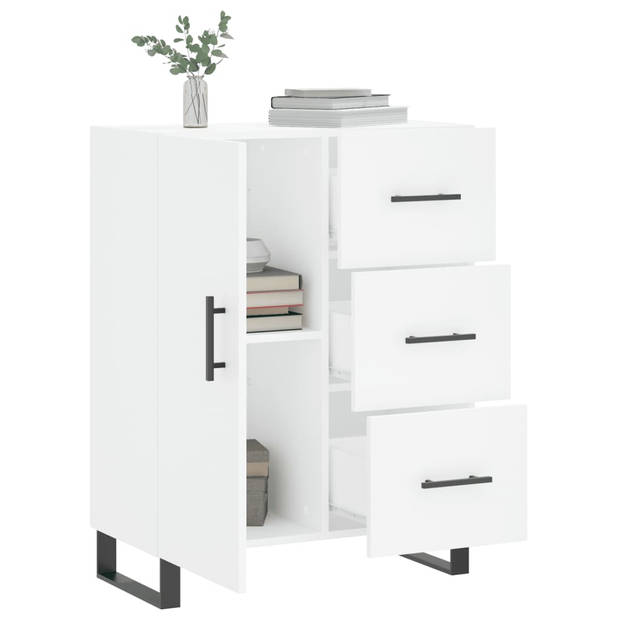 The Living Store Dressoir - Klassiek Wit - 69.5 x 34 x 90 cm