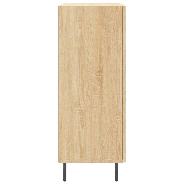 vidaXL Dressoir 69,5x34x90 cm bewerkt hout sonoma eikenkleurig