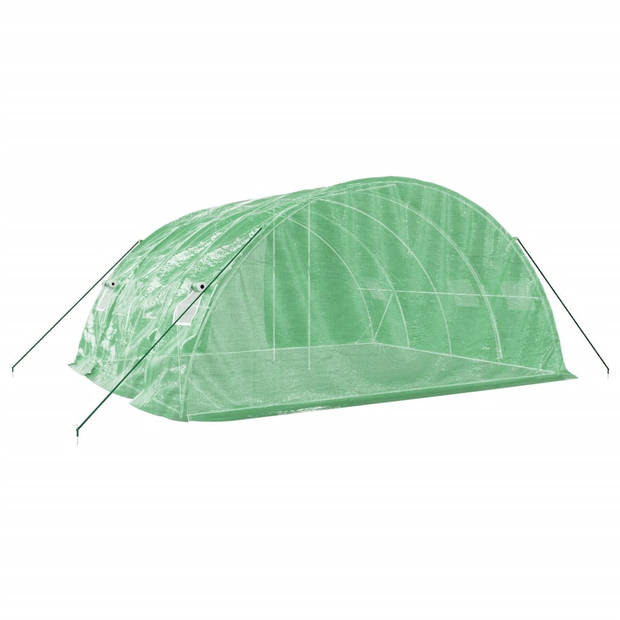 The Living Store Broeikas - Gegalvaniseerd Staal - 5 x 4 x 2.3m - Groen