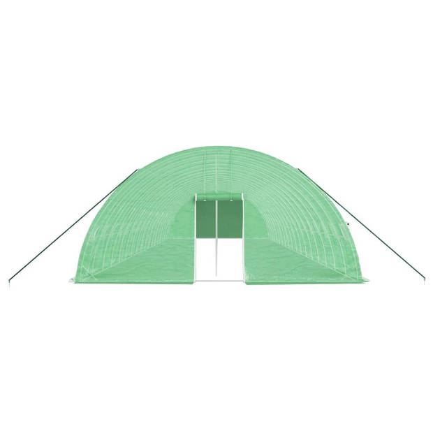 vidaXL Tuinkas met stalen frame 108 m² 18x6x2,85 m groen