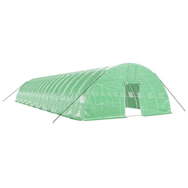 vidaXL Tuinkas met stalen frame 108 m² 18x6x2,85 m groen