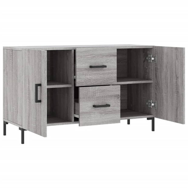 vidaXL Dressoir 100x36x60 cm bewerkt hout grijs sonoma eikenkleurig