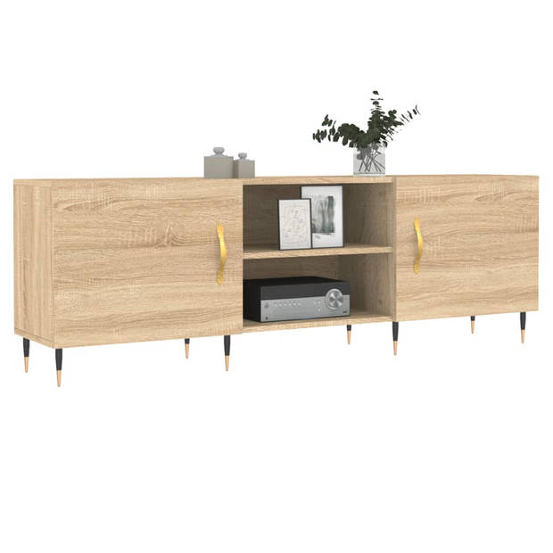 The Living Store Televisiekast Sonoma Eiken - TV-meubel 150x30x50 cm