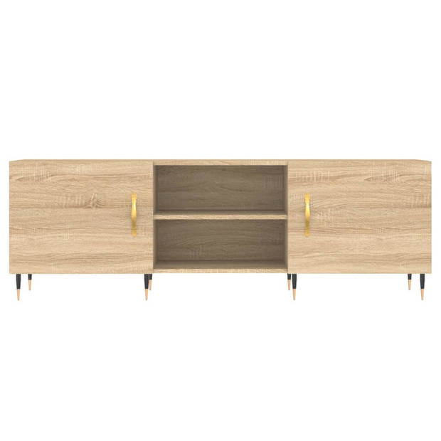 The Living Store Televisiekast Sonoma Eiken - TV-meubel 150x30x50 cm