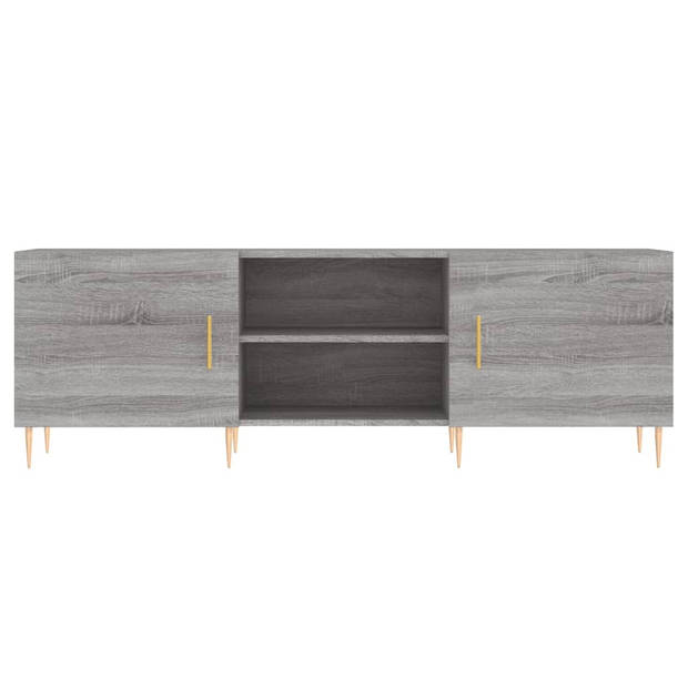 The Living Store TV-meubel X - Kast - 150 x 30 x 50 cm - Grijs Sonoma Eiken
