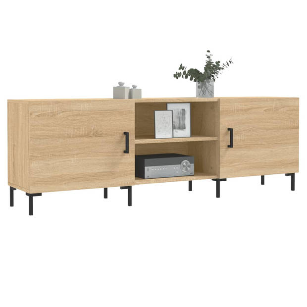 vidaXL Tv-meubel 150x30x50 cm bewerkt hout sonoma eikenkleurig