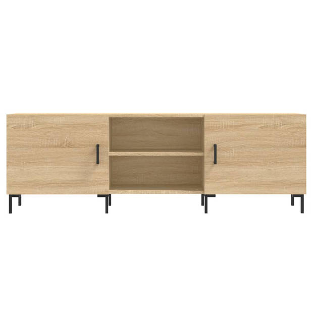 vidaXL Tv-meubel 150x30x50 cm bewerkt hout sonoma eikenkleurig