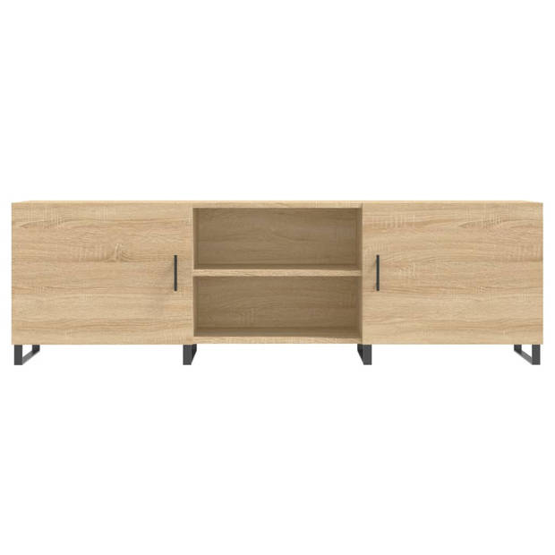 vidaXL Tv-meubel 150x30x50 cm bewerkt hout sonoma eikenkleurig