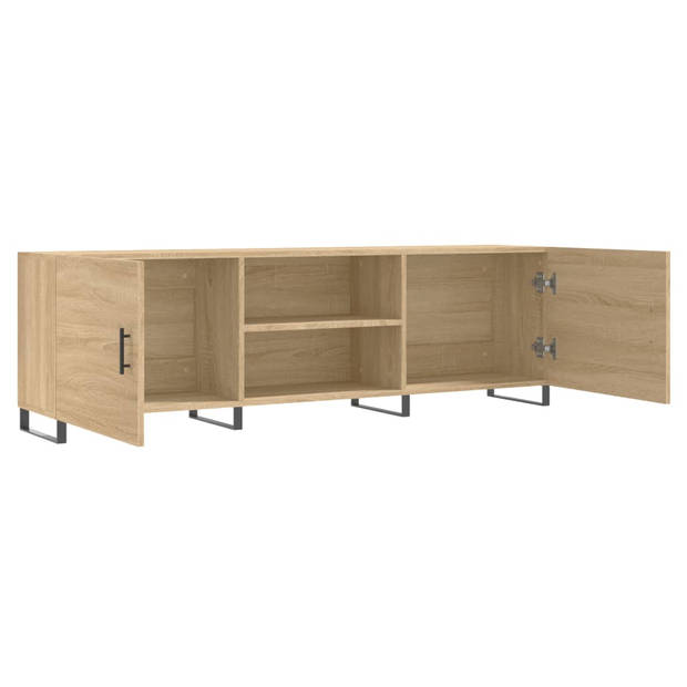 vidaXL Tv-meubel 150x30x50 cm bewerkt hout sonoma eikenkleurig