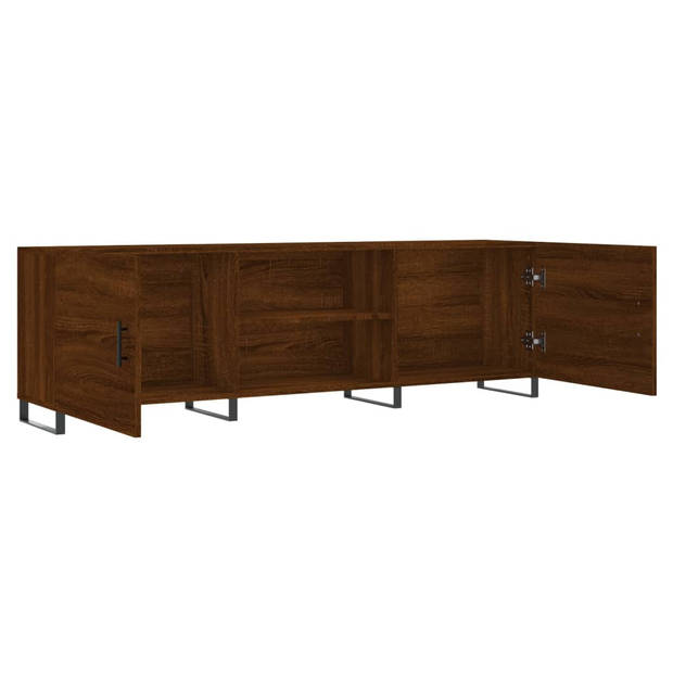 vidaXL Tv-meubel 150x30x50 cm bewerkt hout bruin eikenkleur