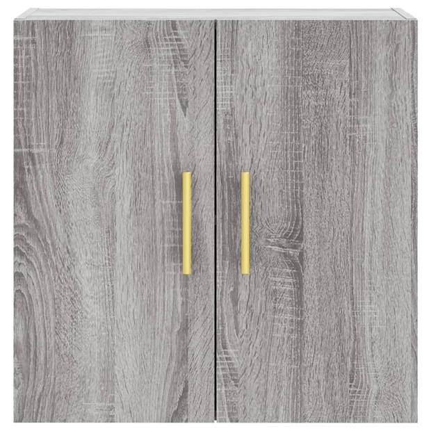 The Living Store Zwevende Wandkast - Grijs Sonoma Eiken - 60 x 31 x 60 cm - Duurzaam materiaal
