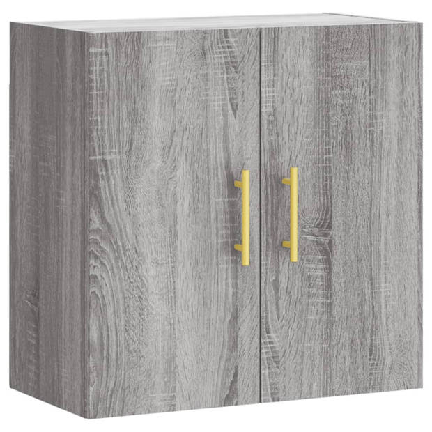 vidaXL Wandkast 60x31x60 cm bewerkt hout grijs sonoma eikenkleurig