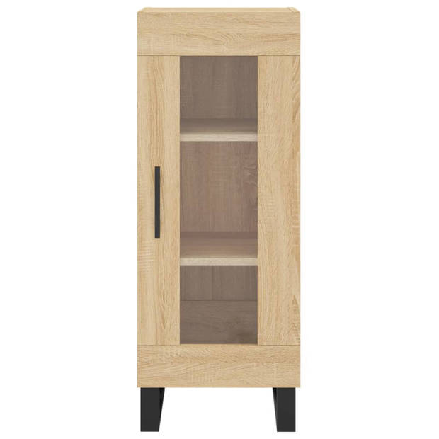 The Living Store Dressoir Hout - 34.5 x 34 x 90 cm - Sonoma Eiken