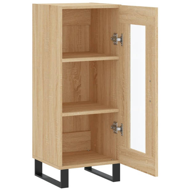 The Living Store Dressoir Hout - 34.5 x 34 x 90 cm - Sonoma Eiken