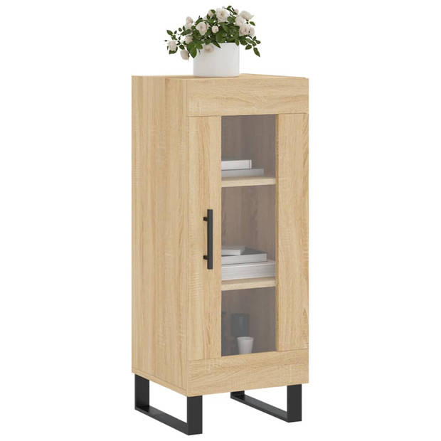 vidaXL Dressoir 34,5x34x90 cm bewerkt hout sonoma eiken